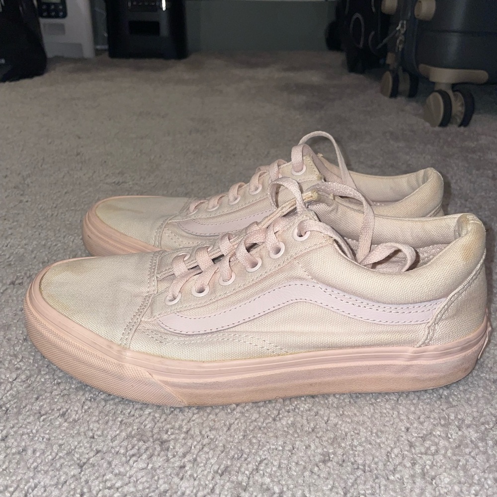 Worn Vans Sneakers